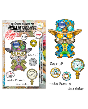 AALL and Create Clear Stamp Set A7 Time Tinker (AALL-TP-1374)