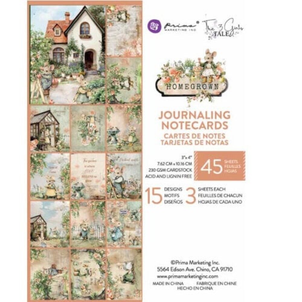 Prima Marketing Inc PRE-ORDER Homegrown 3x4 Inch Journaling Cards (683474) Prima Marketing Inc PRE-ORDER Homegrown 3x4 Inch Journaling Cards (683474)