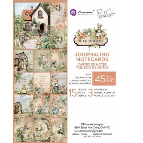Prima Marketing Inc PRE-ORDER Homegrown 3x4 Inch Journaling Cards (683474) Prima Marketing Inc PRE-ORDER Homegrown 3x4 Inch Journaling Cards (683474)