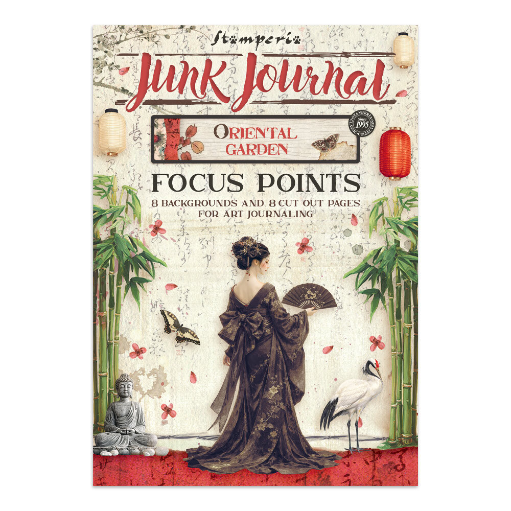Stamperia Oriental Garden Junk Journal A5 Focus Points (SBJKS05) Stamperia Oriental Garden Junk Journal A5 Focus Points (SBJKS05)