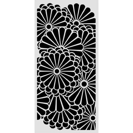 Stamperia Oriental Garden Thick Stencils 12x25cm Flowers Pattern (KSTDL168) Stamperia Oriental Garden Thick Stencils 12x25cm Flowers Pattern (KSTDL168)