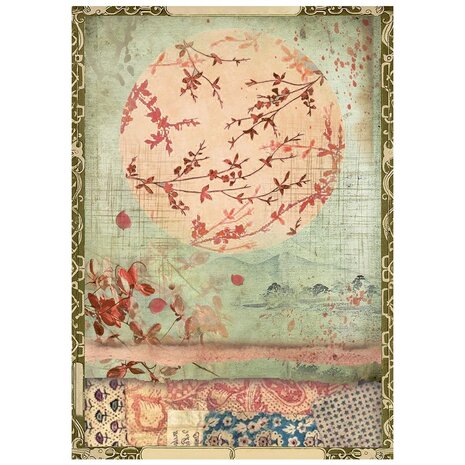 Stamperia Oriental Garden A6 Mini Rice paper (DFSA6X08) Stamperia Oriental Garden A6 Mini Rice paper (DFSA6X08)