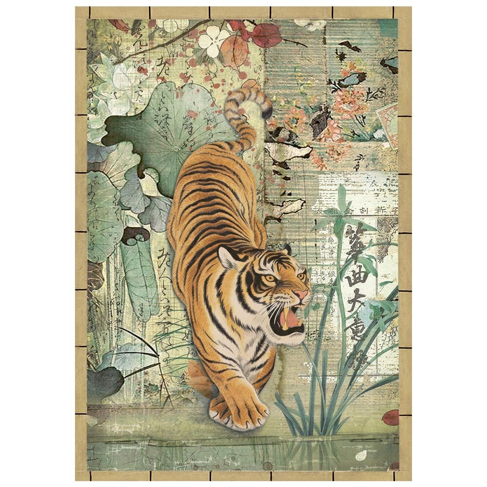 Stamperia Oriental Garden A6 Mini Rice paper (DFSA6X08) Stamperia Oriental Garden A6 Mini Rice paper (DFSA6X08)