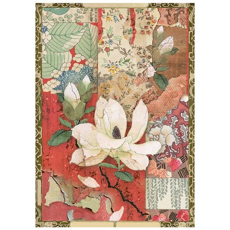 Stamperia Oriental Garden A6 Mini Rice paper (DFSA6X08) Stamperia Oriental Garden A6 Mini Rice paper (DFSA6X08)