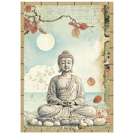 Stamperia Oriental Garden A6 Mini Rice paper (DFSA6X08) Stamperia Oriental Garden A6 Mini Rice paper (DFSA6X08)