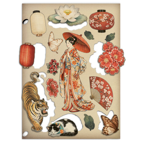 Stamperia Oriental Garden Wooden Shapes A5 (KLSP204) Stamperia Oriental Garden Wooden Shapes A5 (KLSP204)