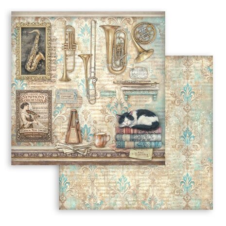 Stamperia Symphony 12x12 Inch Paper Pack (SBBL188) Stamperia Symphony 12x12 Inch Paper Pack (SBBL188)