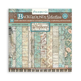 Stamperia Symphony Backgrounds 8x8 Inch Paper Pack (SBBS145)