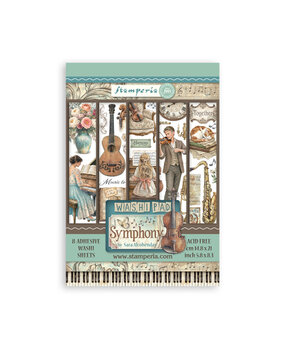 Stamperia Symphony A5 Washi Pad (SBW34) Stamperia Symphony A5 Washi Pad (SBW34)