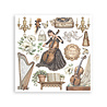 Stamperia Symphony 6x6 Inch Rub-On Assortment (DFLRBX16) Stamperia Symphony 6x6 Inch Rub-On Assortment (DFLRBX16)