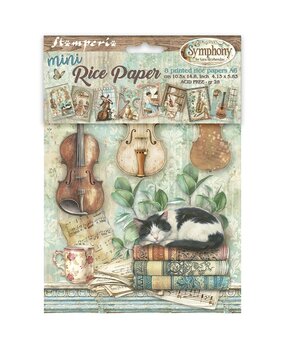 Stamperia Symphony A6 Mini Rice paper (DFSA6X07) Stamperia Symphony A6 Mini Rice paper (DFSA6X07)
