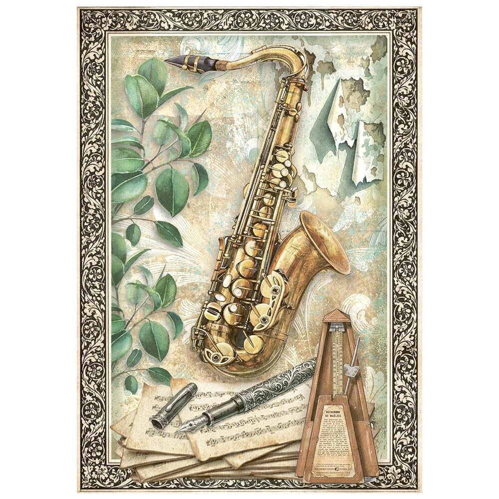 Stamperia Symphony A6 Mini Rice paper (DFSA6X07) Stamperia Symphony A6 Mini Rice paper (DFSA6X07)