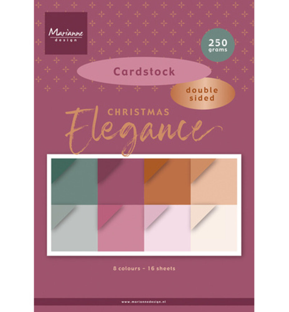 Marianne Design PRE-ORDER Christmas Elegance A4 Cardstock (PK9224) Marianne Design PRE-ORDER Christmas Elegance A4 Cardstock (PK9224)