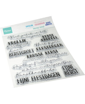 Marianne Design PRE-ORDER Clear Stamps Lieve Kerstgroet (CS1198)