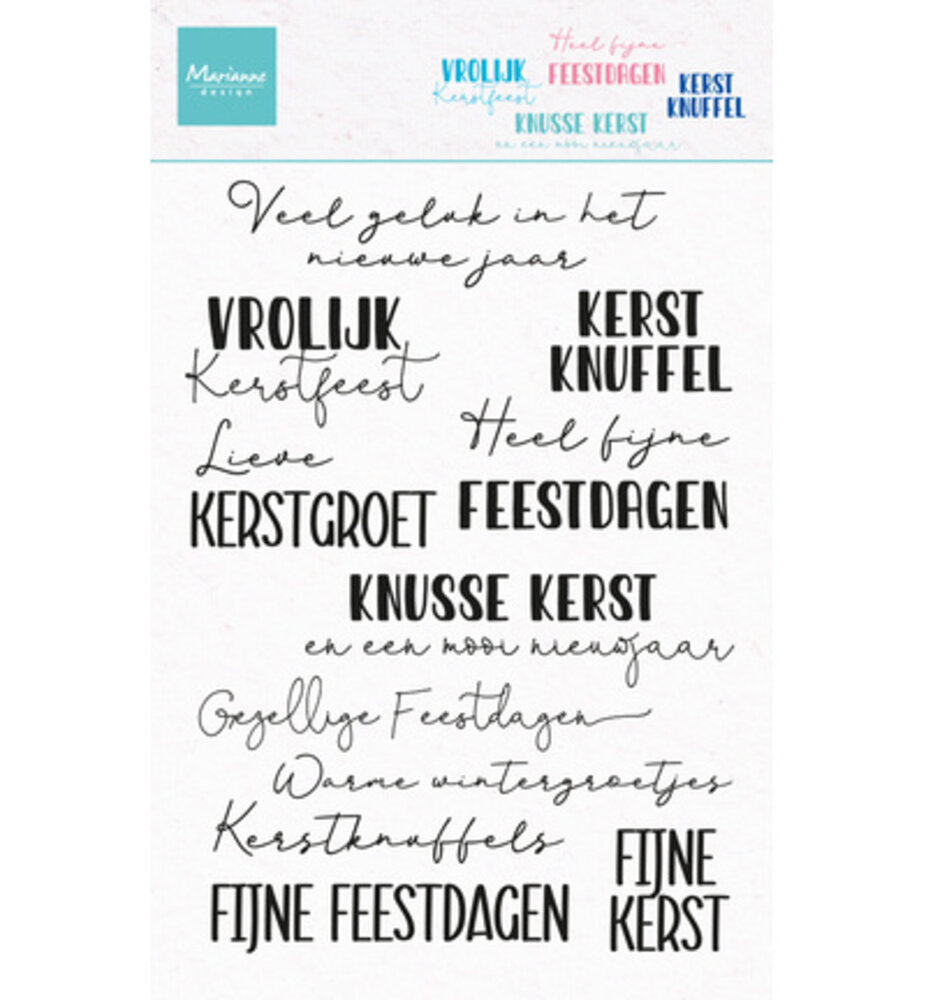 Marianne Design PRE-ORDER Clear Stamps Lieve Kerstgroet (CS1198)