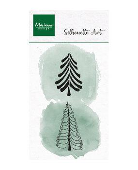 Marianne Design PRE-ORDER Silhouette Art Clear Stamps Jolly Trees (CS1201) Marianne Design PRE-ORDER Silhouette Art Clear Stamps Jolly Trees (CS1201)