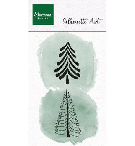 Marianne Design PRE-ORDER Silhouette Art Clear Stamps Jolly Trees (CS1201) Marianne Design PRE-ORDER Silhouette Art Clear Stamps Jolly Trees (CS1201)