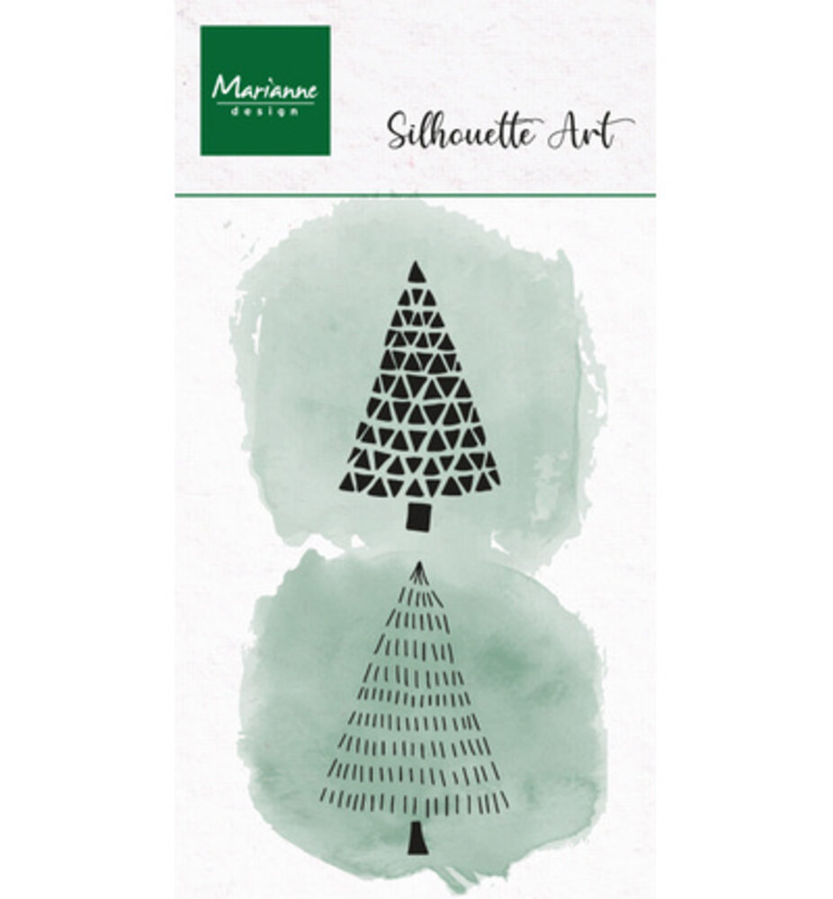 Marianne Design PRE-ORDER Silhouette Art Clear Stamps Merry Trees (CS1202) Marianne Design PRE-ORDER Silhouette Art Clear Stamps Merry Trees (CS1202)