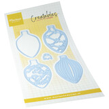 Marianne Design PRE-ORDER Creatables Christmas Baubles Oval (LR0968)