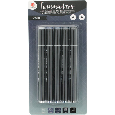 DécoTime 5 Alcohol Markers Jeans (3219358)