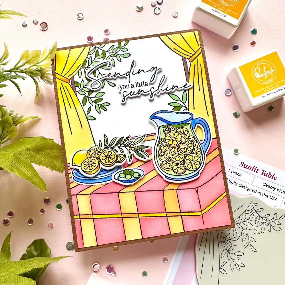 Pinkfresh Studio Sunlit Manor Cling Stamp Sunlit Table (324926)
