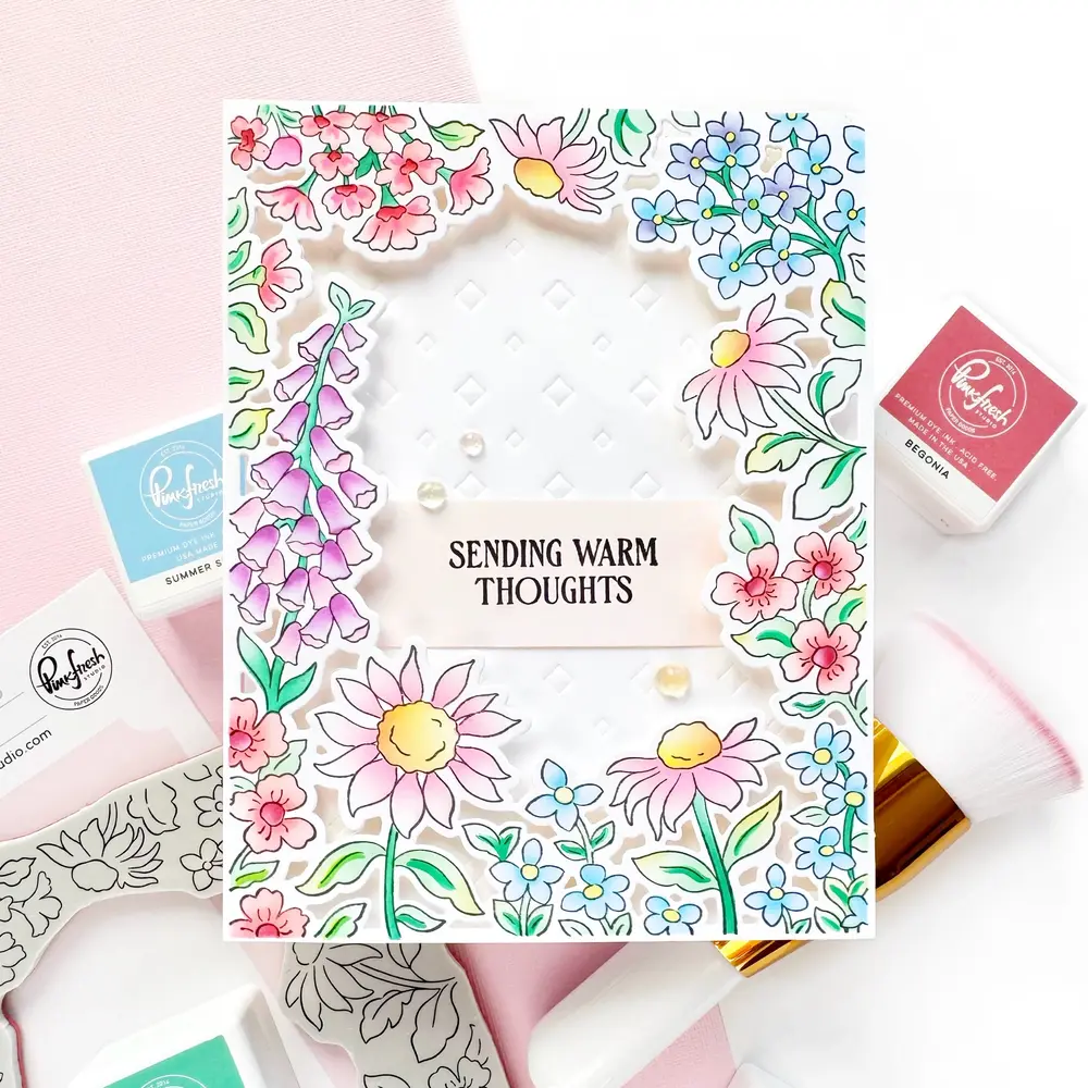 Pinkfresh Studio Sunlit Manor Cling Stamp Sunlit Garden (324226)