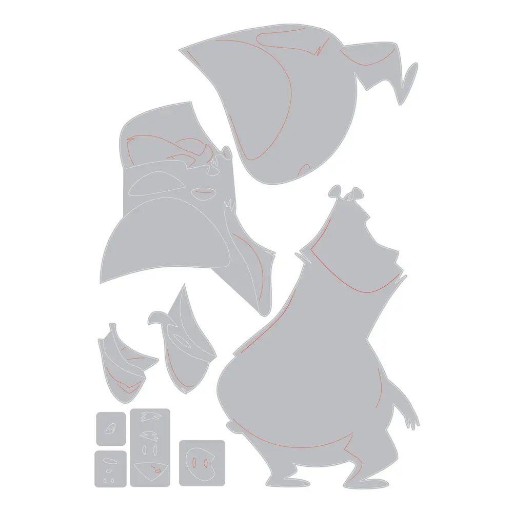 Sizzix PRE-ORDER Thinlits Die Set Theodore (664410) Sizzix PRE-ORDER Thinlits Die Set Theodore (664410)
