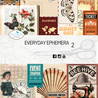 Elizabeth Craft Designs Everyday Ephemera 2 A5 Patterned Cardstock (PS03)