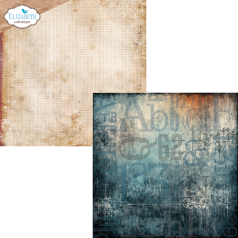 Elizabeth Craft Designs Rest & Relaxation 12x12 Inch Patterned Cardstock (C043)
