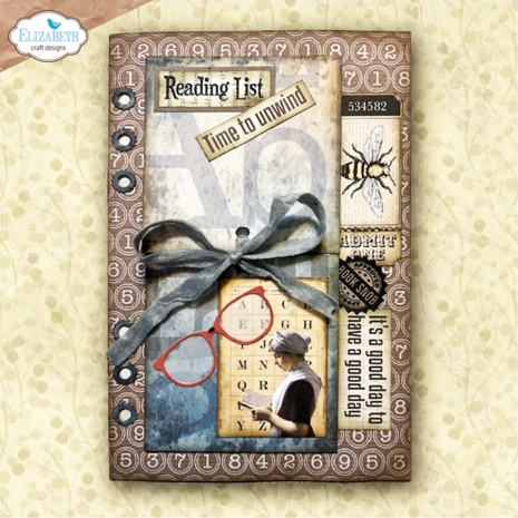 Elizabeth Craft Designs Rest & Relaxation Stamp & Dies Book Lover (CSD453)