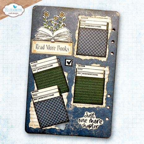 Elizabeth Craft Designs Rest & Relaxation Stamp & Dies Book Lover (CSD453)