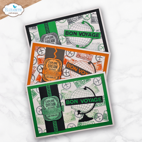 Elizabeth Craft Designs Rest & Relaxation Stamp & Dies Let's Go! (CSD454)