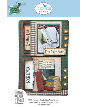 Elizabeth Craft Designs Rest & Relaxation Dies Library Pockets & Accessories (2358)