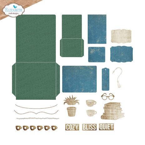 Elizabeth Craft Designs Rest & Relaxation Dies Library Pockets & Accessories (2358)