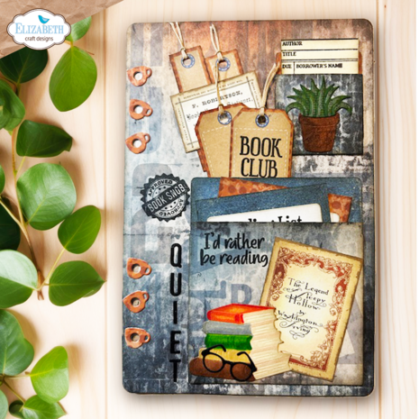 Elizabeth Craft Designs Rest & Relaxation Dies Library Pockets & Accessories (2358)