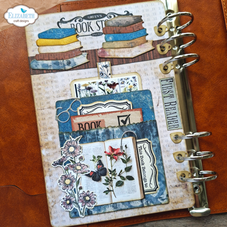 Elizabeth Craft Designs Rest & Relaxation Dies Library Pockets & Accessories (2358)