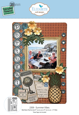 Elizabeth Craft Designs Rest & Relaxation Dies Summer Vibes (2359)