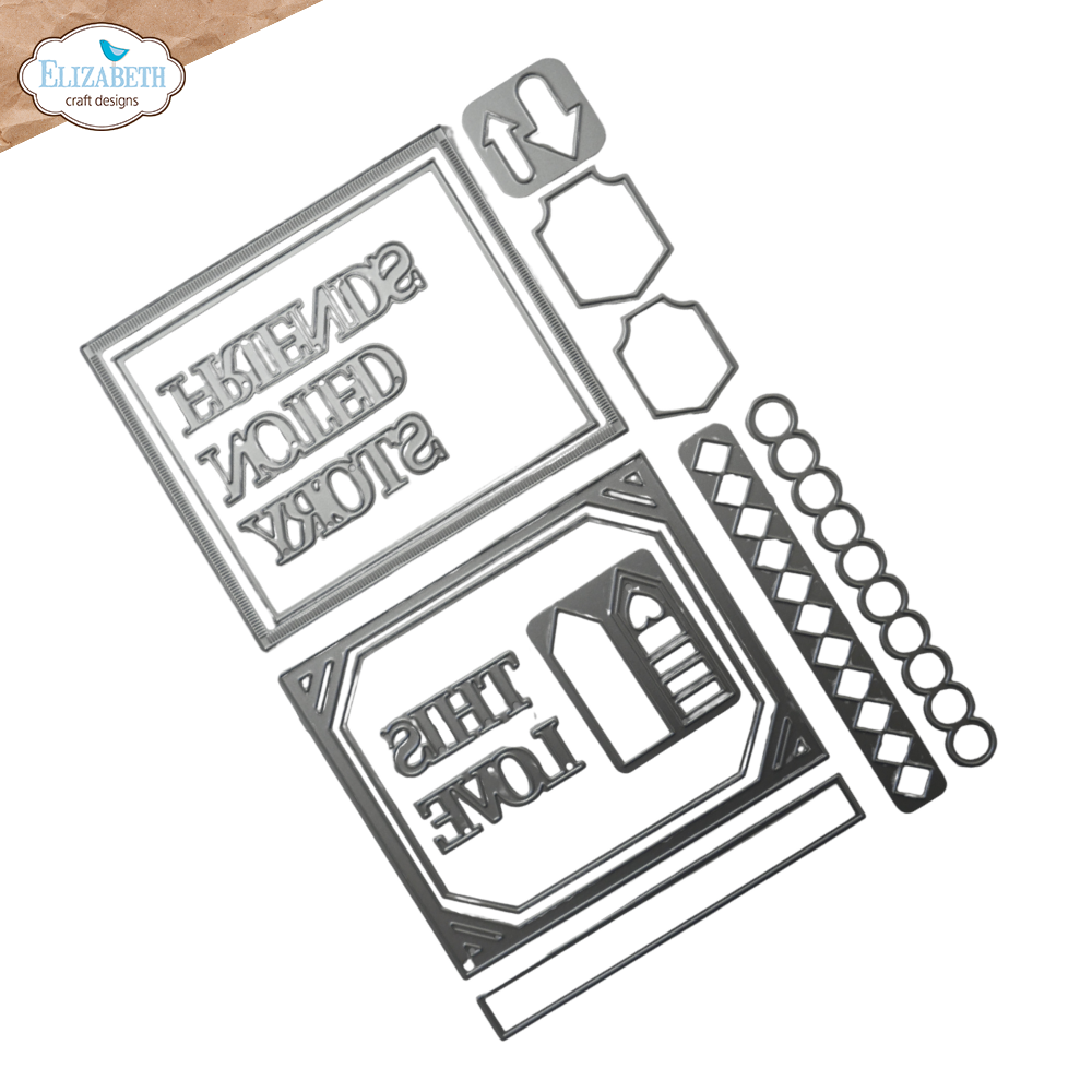 Elizabeth Craft Designs Rest & Relaxation Dies Pocket Page Inserts 3