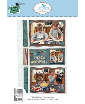 Elizabeth Craft Designs Rest & Relaxation Dies Pocket Page Inserts 4 (2361)