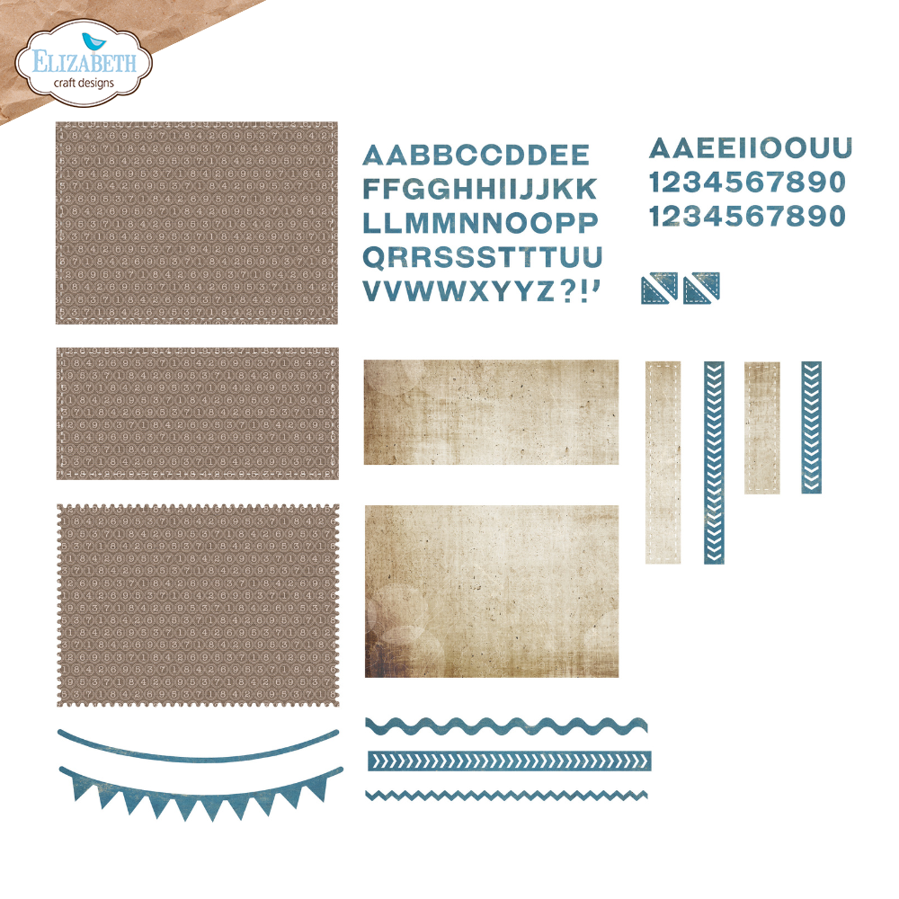 Elizabeth Craft Designs Rest & Relaxation Dies Pocket Page Inserts 4 (2361)