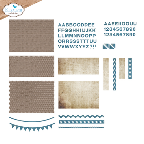 Elizabeth Craft Designs Rest & Relaxation Dies Pocket Page Inserts 4 (2361)