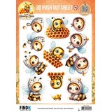 Berrie's Beauties Sweet Honey Bees 3D Push Out Honeycomb Friends (SB11128)