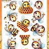 Berrie's Beauties Sweet Honey Bees 3D Push Out Honeycomb Friends (SB11128)