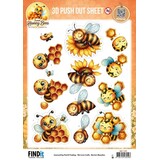 Berrie's Beauties Sweet Honey Bees 3D Push Out Golden Garden (SB11129)