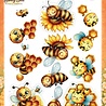 Berrie's Beauties Sweet Honey Bees 3D Push Out Golden Garden (SB11129)