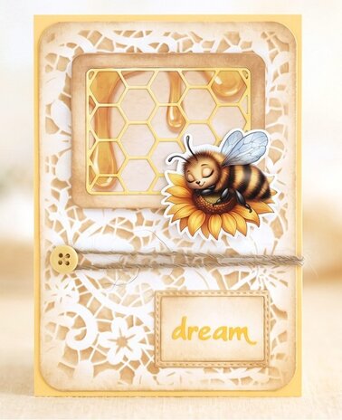 Berrie's Beauties Sweet Honey Bees 3D Push Out Golden Garden (SB11129)