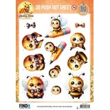 Berrie's Beauties Sweet Honey Bees 3D Push Out Little Buzzers (SB11131)