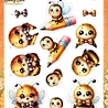 Berrie's Beauties Sweet Honey Bees 3D Push Out Little Buzzers (SB11131)