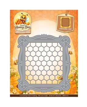 Berrie's Beauties Sweet Honey Bees Dies Honeycomb Frame (BBD10112)
