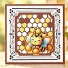 Berrie's Beauties Sweet Honey Bees Dies Honeycomb Frame (BBD10112)